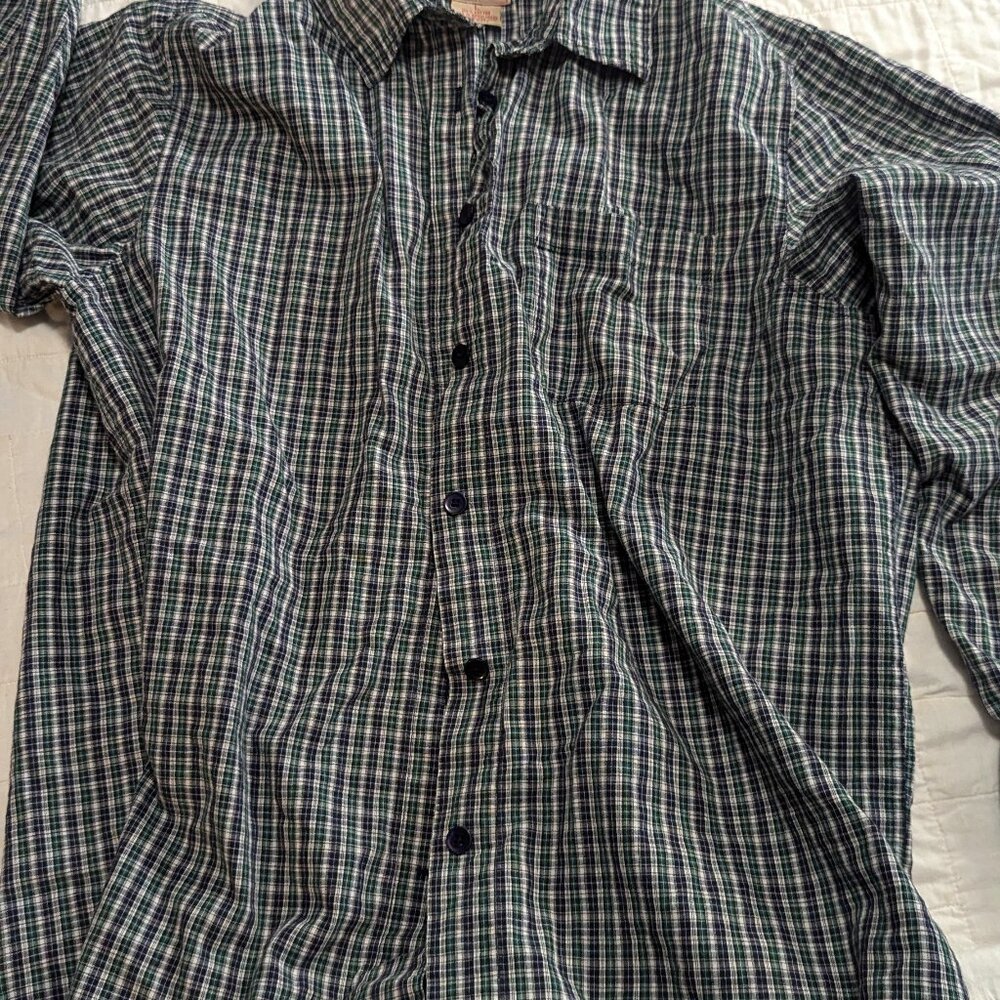 Kikimo Men’s Cotton Button Dress Shirt – Dark Green, Stylish and Comfortable